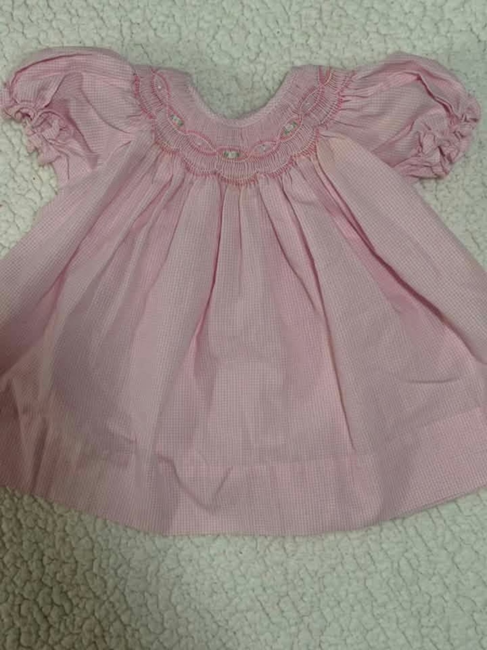 Pink Smocked Baby Dress
